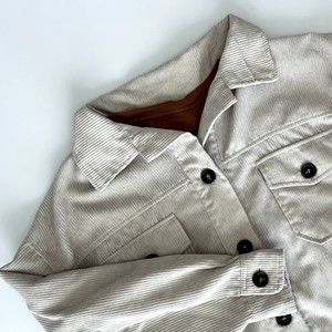 Cream Corduroy Style Shacket Jacket | Size XL